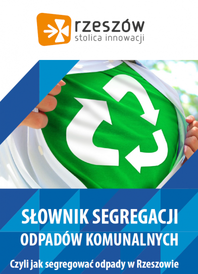 Grafika obrazująca okładkę słownika segregacji odpad&oacute;w komunalnych